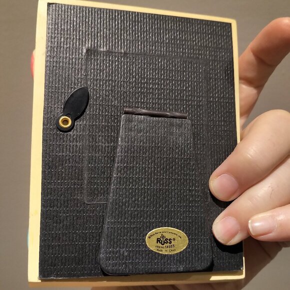 2/$70🐞RARE NWT Vintage RUSS 3D Resin Birthday Picture Frame BD Gift Photo Frame - Picture 8 of 15